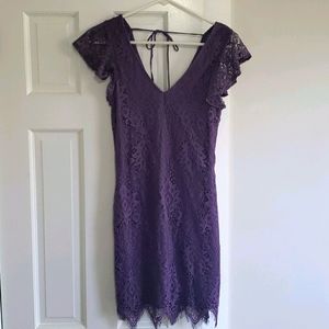 Francesca's Purple Lace Dress